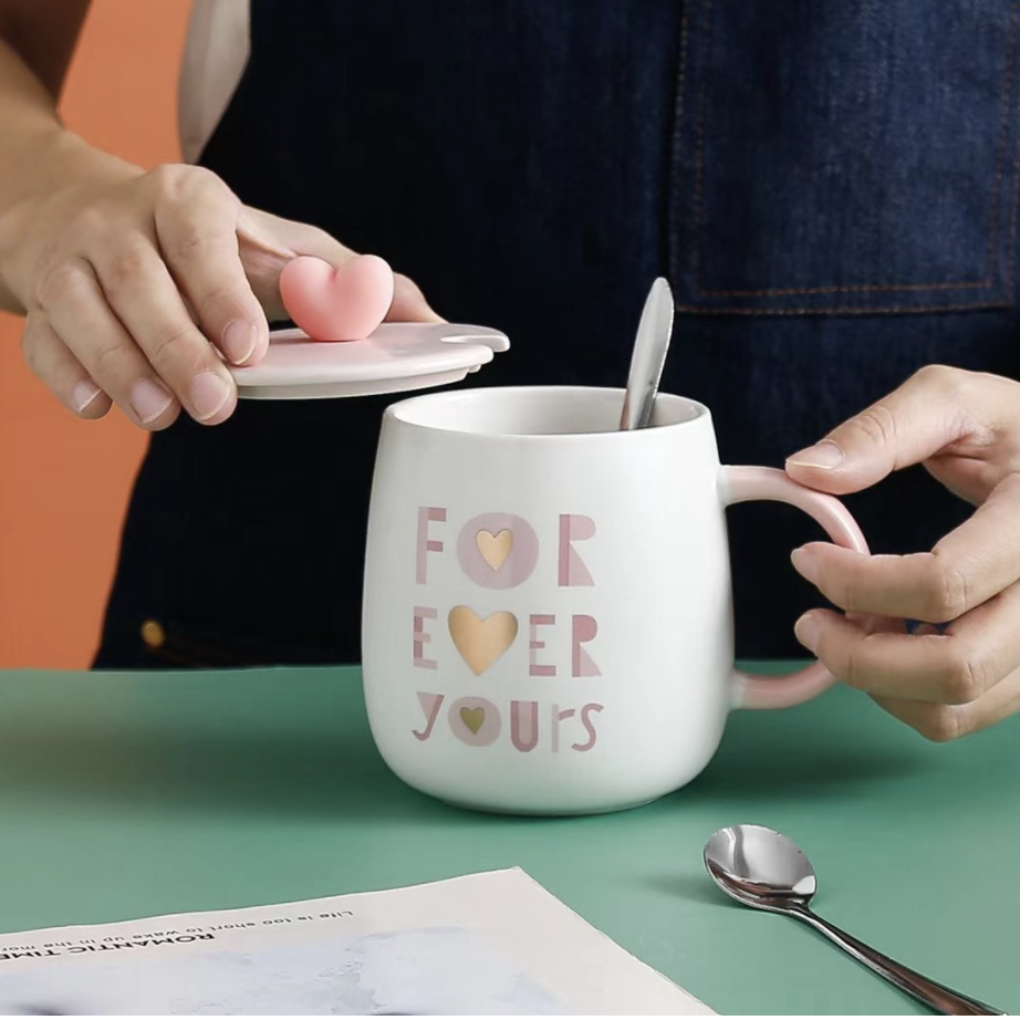 Pink And White Mug Nestasia