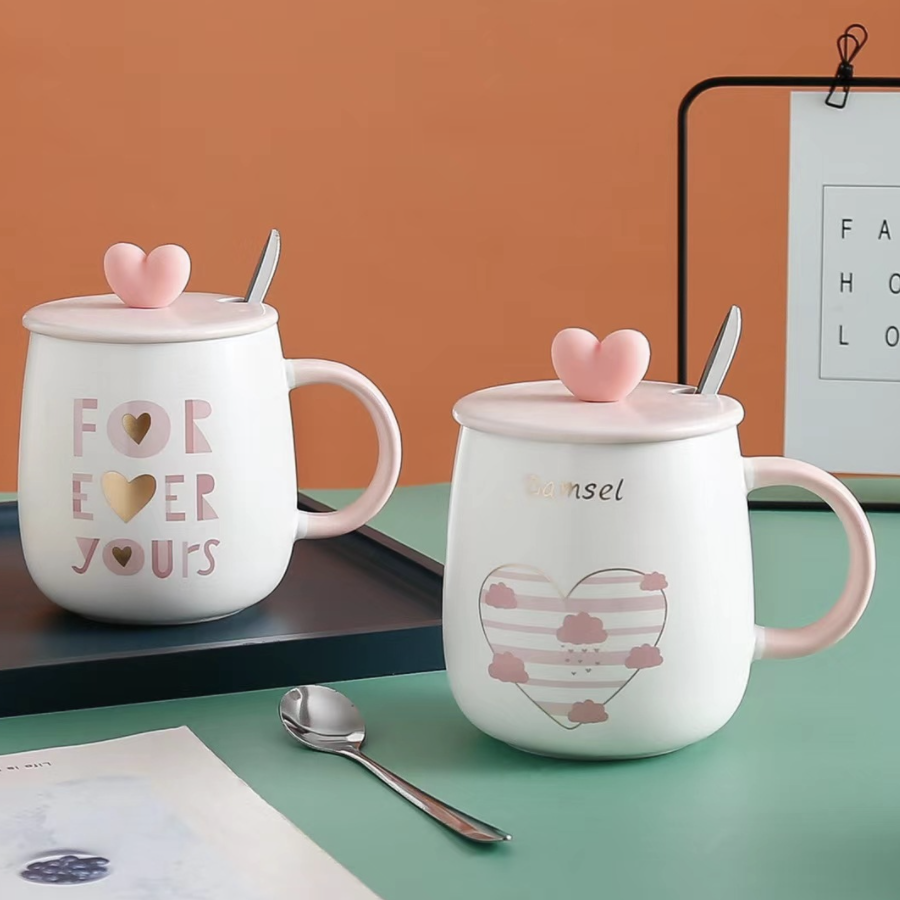 Pink And White Mug Nestasia