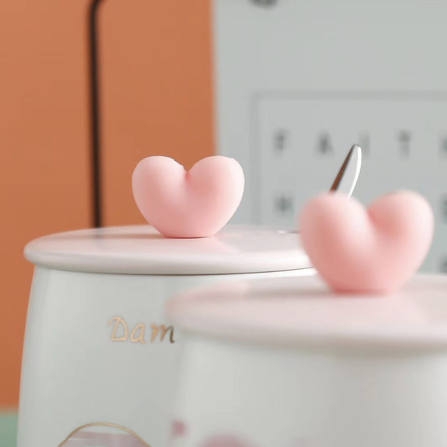 Pink And White Mug Nestasia