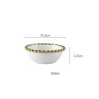Elysian Scallop White Snack Bowl 500 ml Nestasia