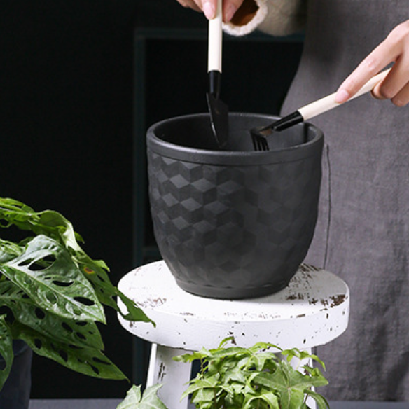 Hexagon Textured Planter Pot Nestasia