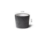 Horizontal Chevron Pot Small Nestasia