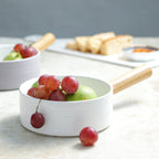 White Bowl with Handle Nestasia