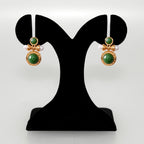 Majestic Stones Gold Drop Earrings Nestasia