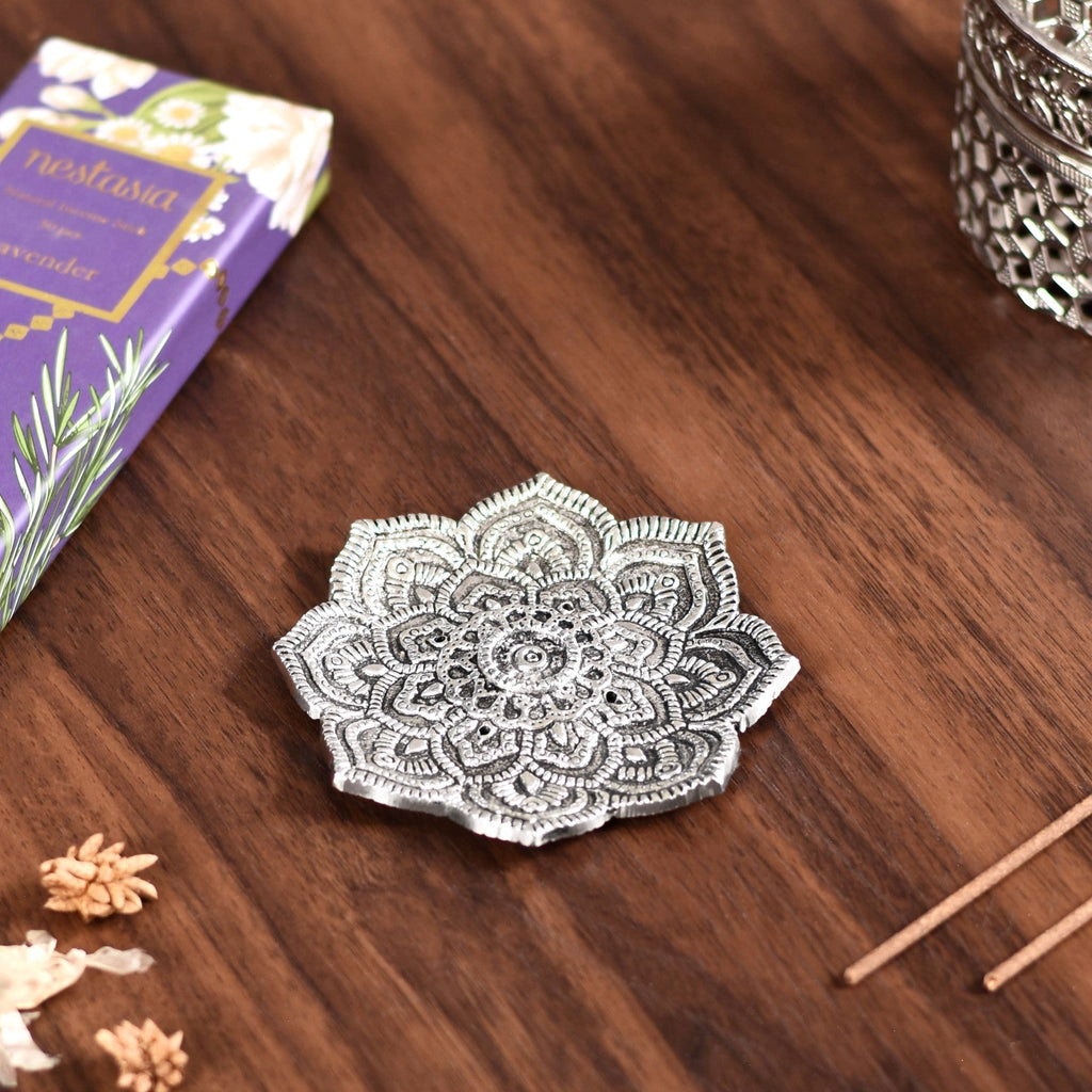 Mandala Incense Holder With Lavender Incense Sticks Nestasia