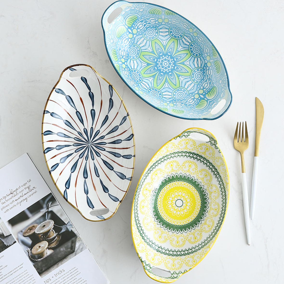 Mandala Long Dish Nestasia