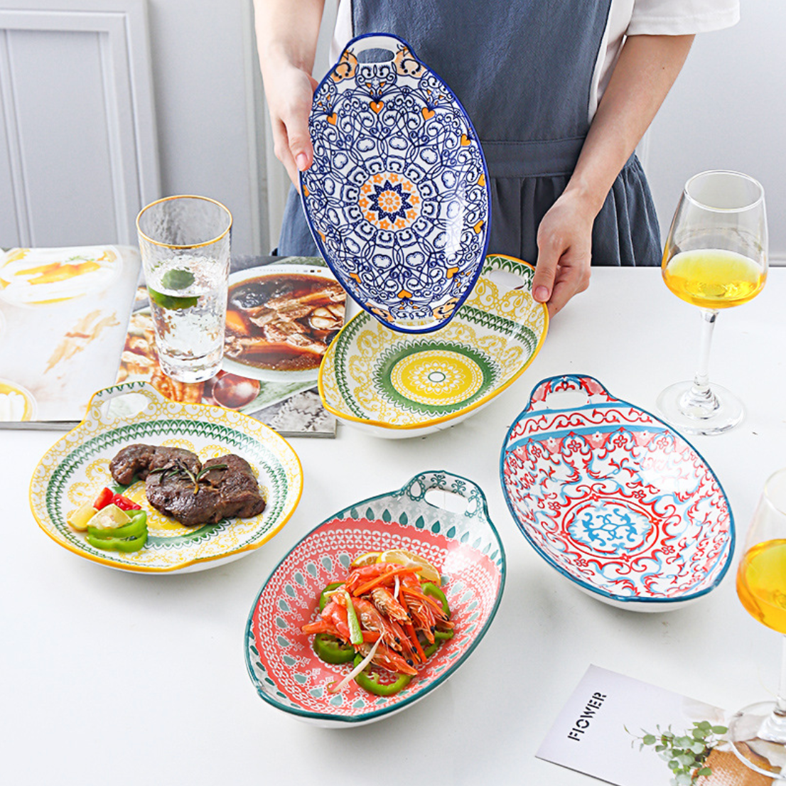 Mandala Long Dish Nestasia