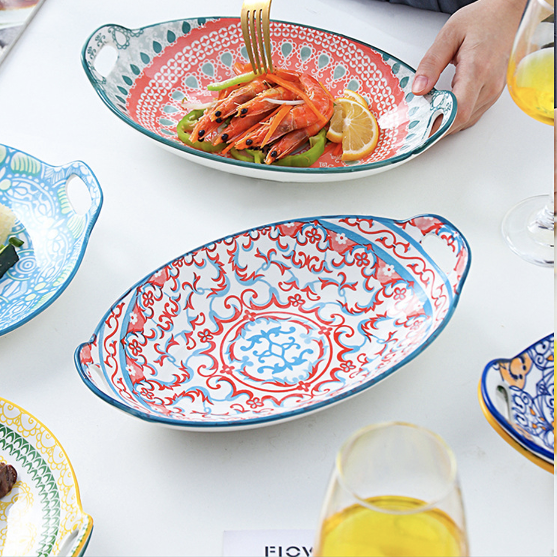 Mandala Long Dish Nestasia