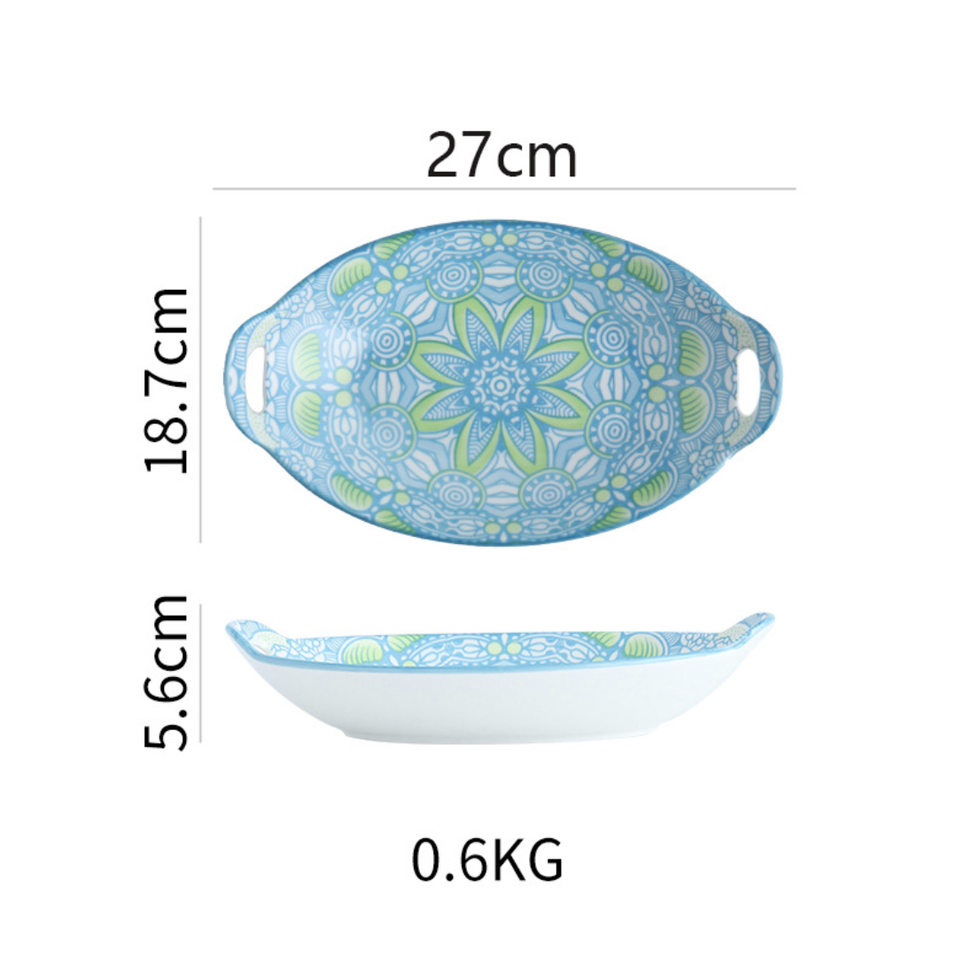 Mandala Long Dish Nestasia