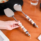 Luxury Accent Serving Spoon Set Of 2 Nestasia