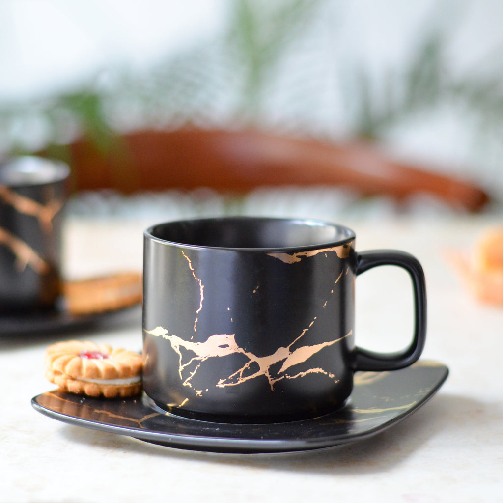 Marble Tea Cup and Saucer Nestasia