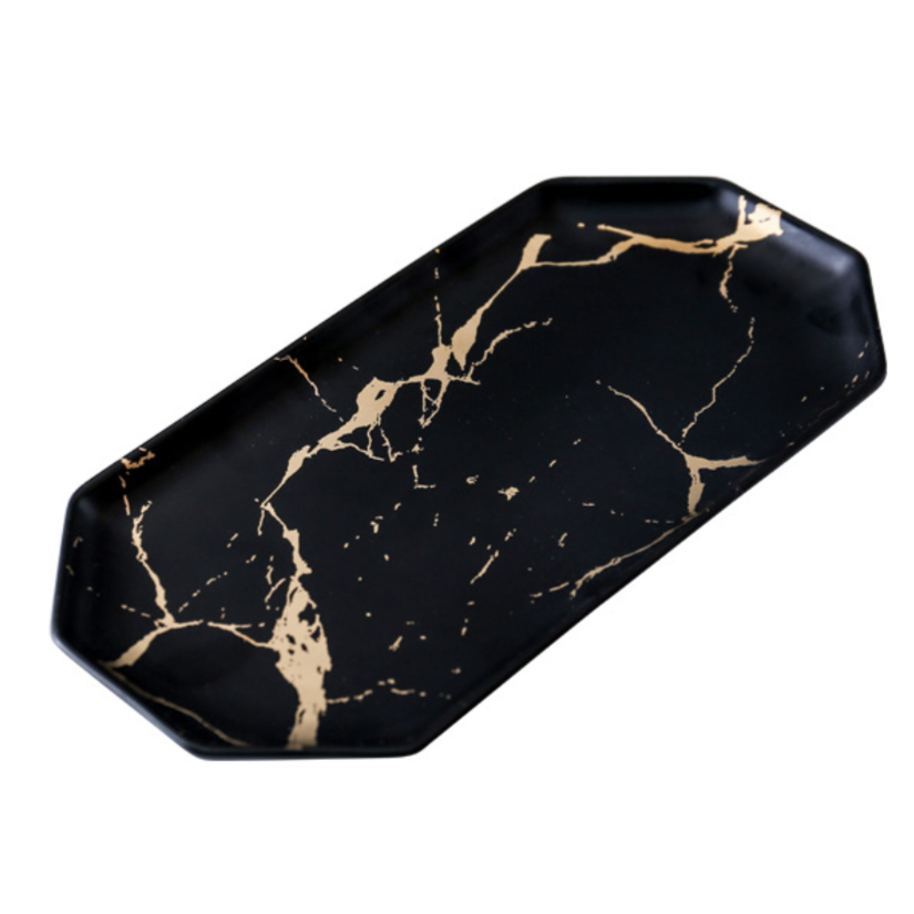 Marble Hexagon Platter Nestasia