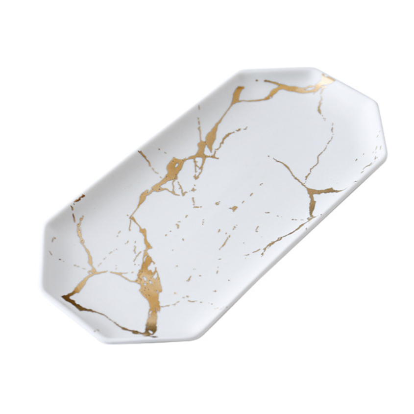 Marble Hexagon Platter Nestasia