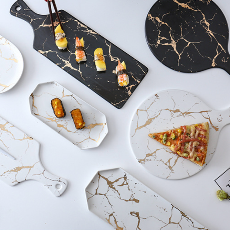 Marble Long Plates Nestasia