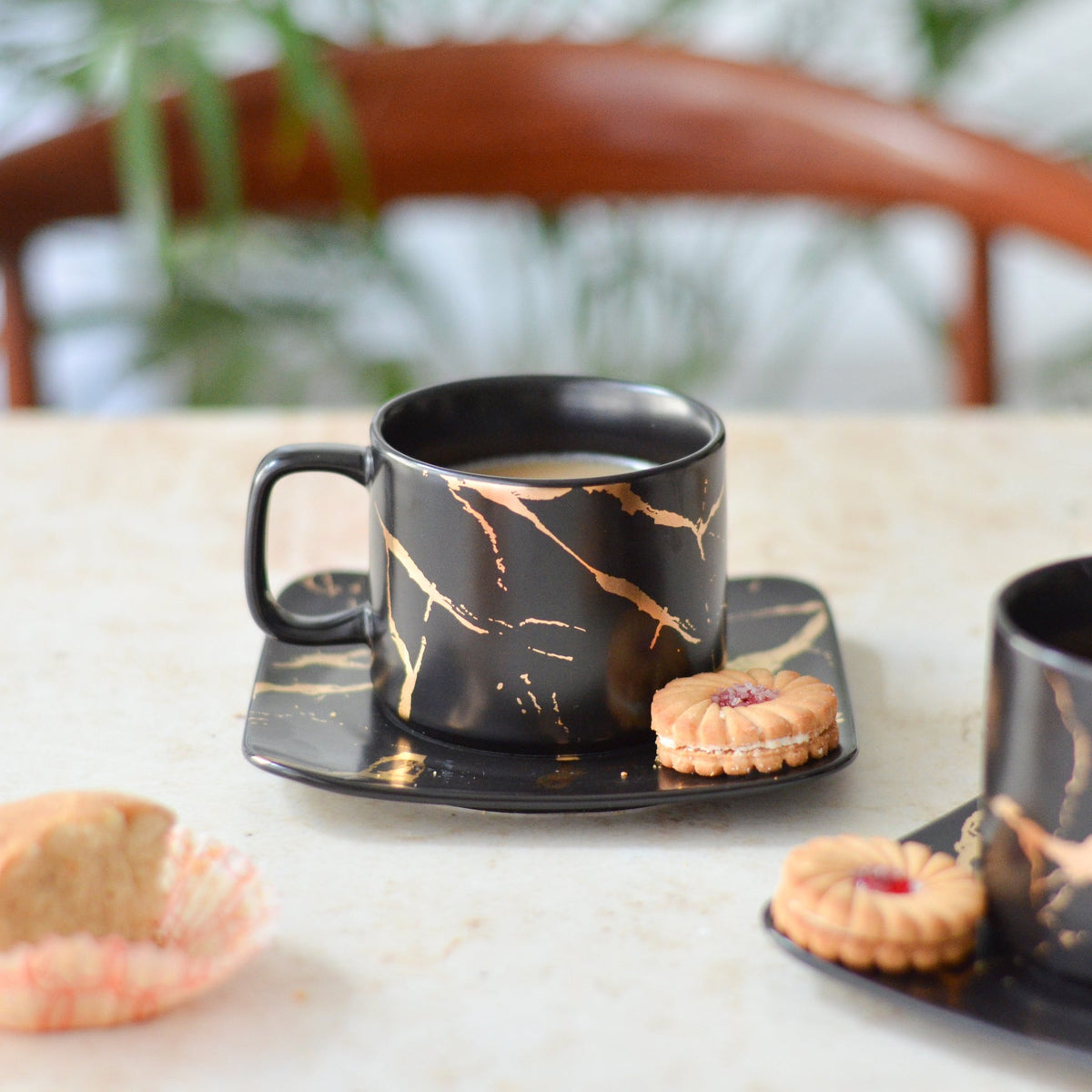 Marble Tea Cup and Saucer Nestasia