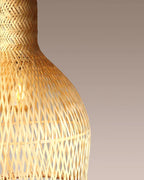 Modern Bamboo Pendant Light for Balcony and Hall