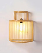 Modern Bamboo Wall Lamp for Dining Space and Home