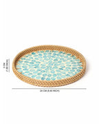 Rattan Decorative Serving Trays for Table and Home Use