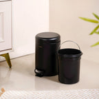 Clean Curve Dustbin With Removable Bucket Black 3000ml Nestasia