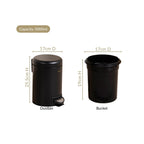 Clean Curve Dustbin With Removable Bucket Black 3000ml Nestasia