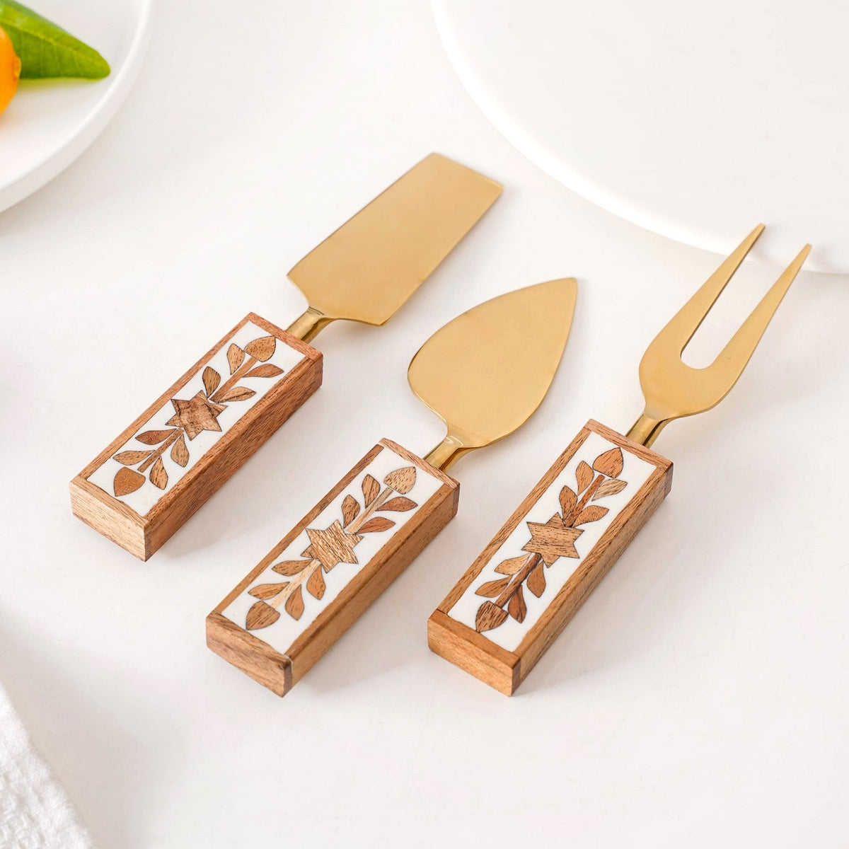 Set Of 3 Gourmet Cheese Knives Nestasia