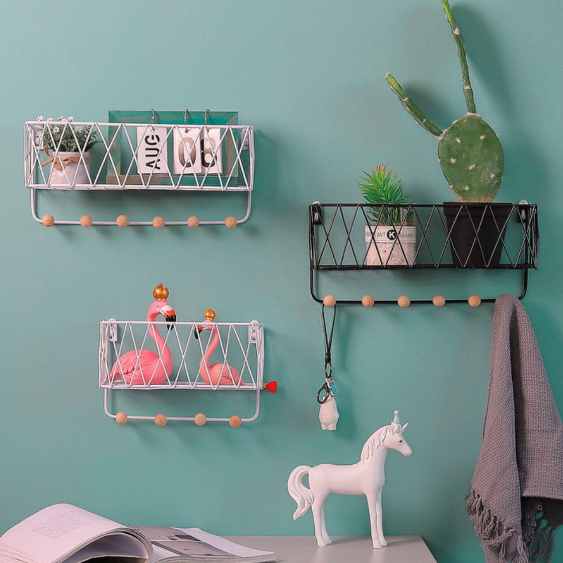 Metal Wall Shelf Rack Nestasia