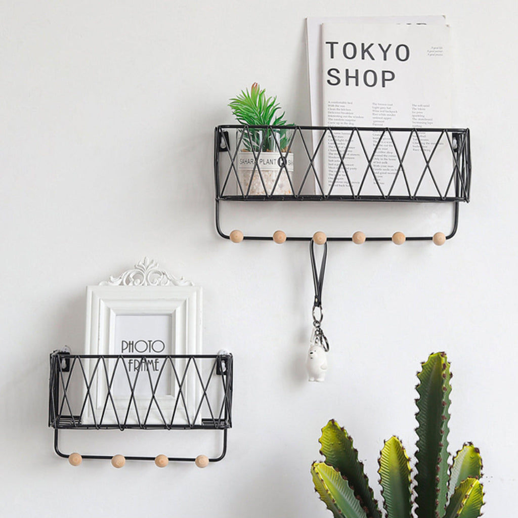 Metal Wall Shelf Rack Nestasia