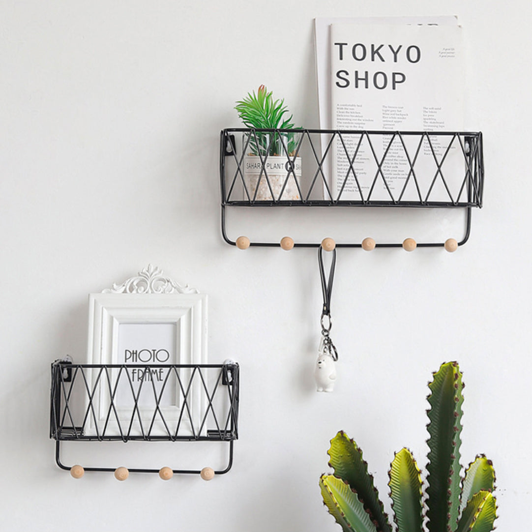 Metal Wall Shelf Rack Nestasia