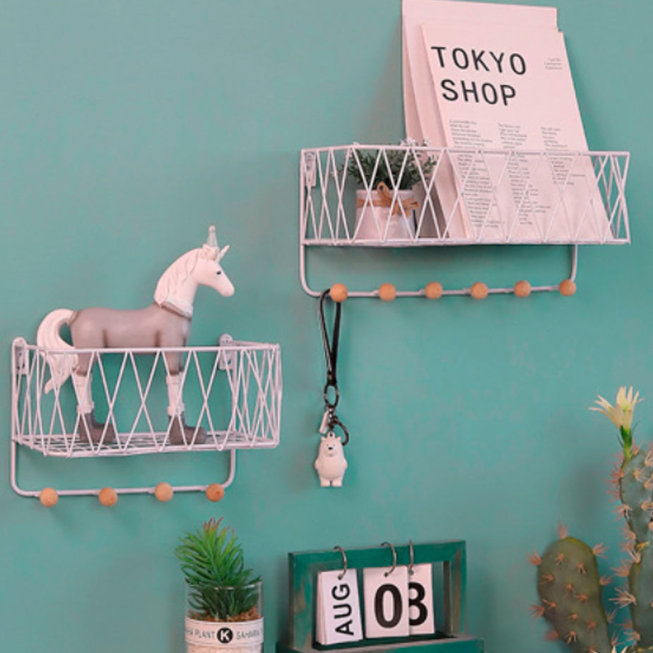 Metal Wall Shelf Rack Nestasia