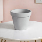 TerraDuo Grey Planters Pair With Gold Stand Nestasia