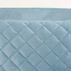 Plush Velvet Multipurpose 3 Section Pouch Mint Nestasia