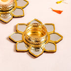 Mirror Petal Tea Light Holder Set Of 6 Nestasia
