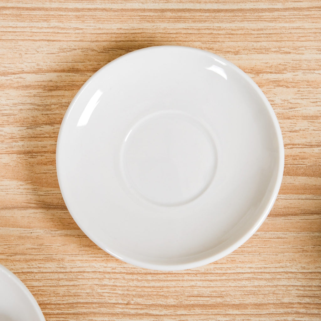 Fluted Ceramic Small Tea Cup And Saucer Set Of 6 100ml Nestasia