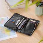 Classic Black Travel Wallet Nestasia