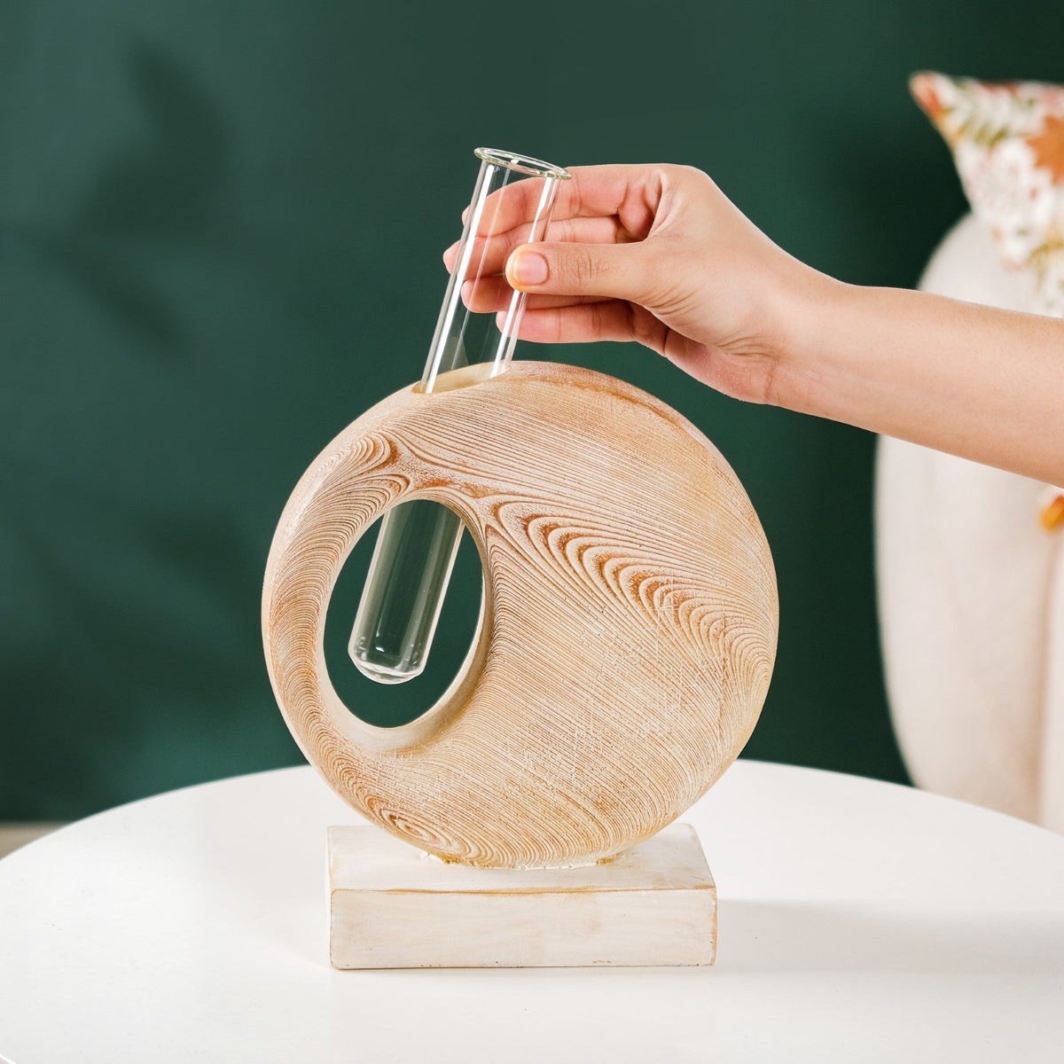 Contemporary Test Tube Showpiece Vase Decor Nestasia