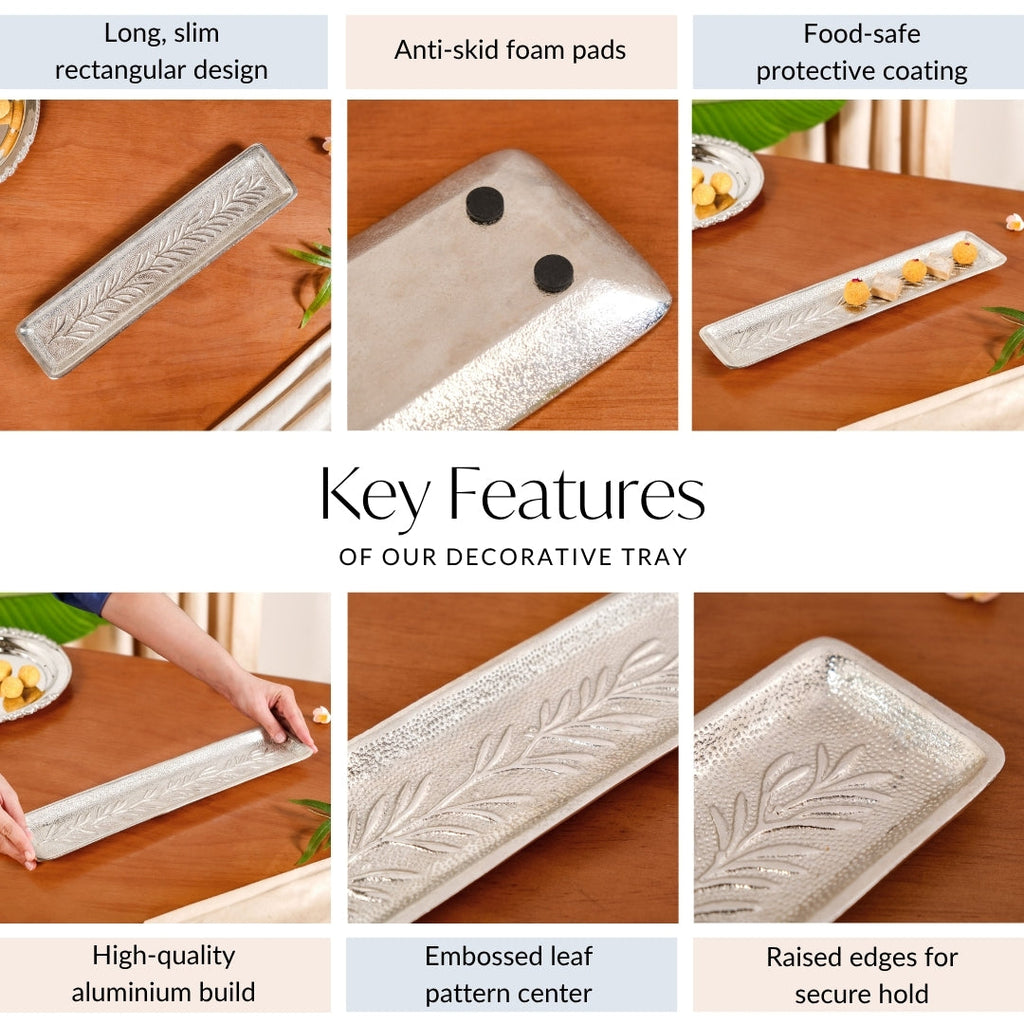 Royalcore Embossed Decorative Long Tray Nestasia