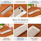 Royalcore Embossed Decorative Long Tray Nestasia