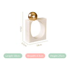 Modern Gold Orb Sculpture Nestasia