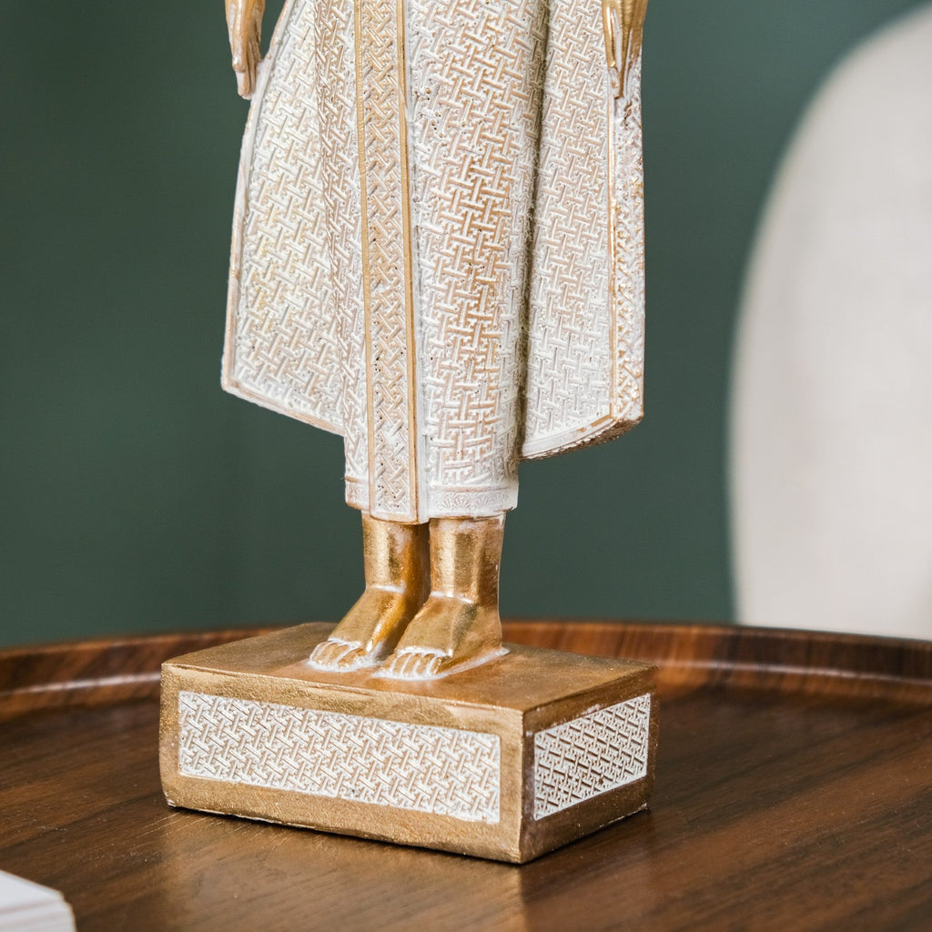 Gold Standing Buddha Decor Statue Large 16 Inch Nestasia