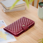 Maroon Travel Passport Wallet Nestasia