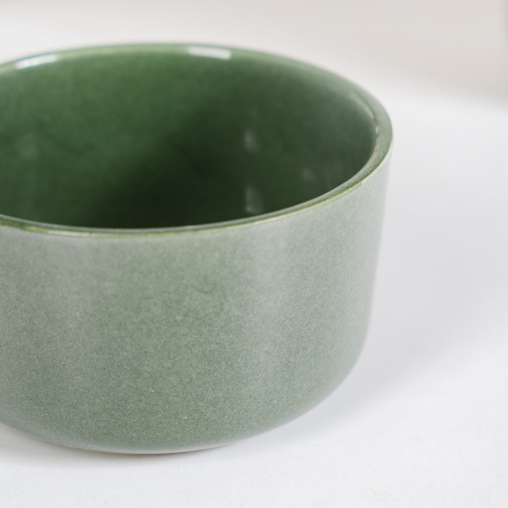 Sera Set Of 6 Round Ceramic Small Bowl Sage Green 200ml Nestasia