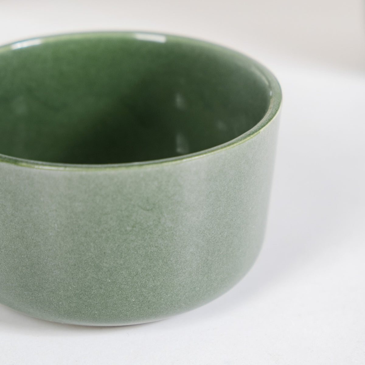Sera Set Of 6 Round Ceramic Small Bowl Sage Green 200ml Nestasia