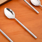 Modern Stainless Steel Table Spoon Set Of 6 Nestasia