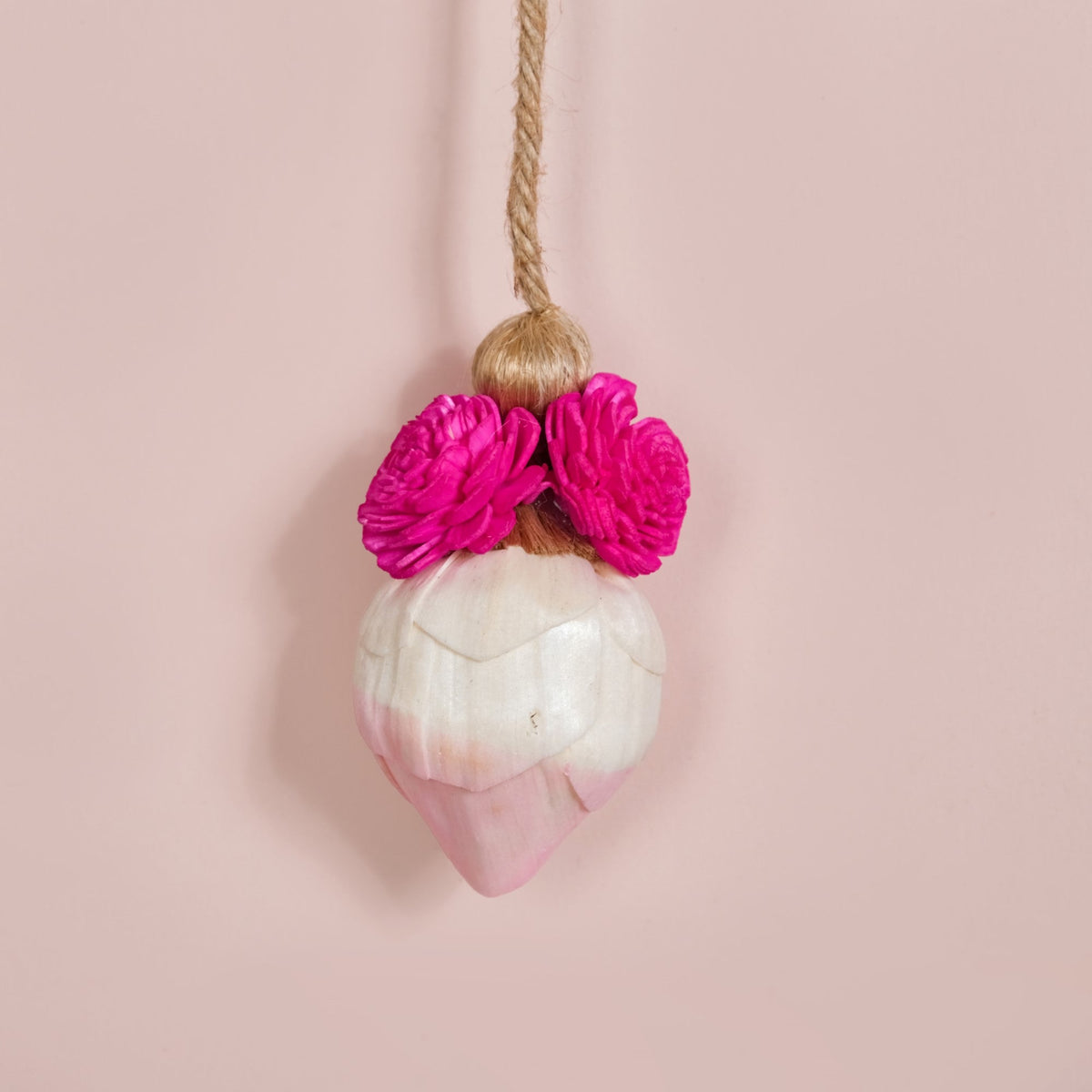 Vibrant Pink Floral Wall Hangings Set Of 15 Nestasia