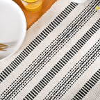 Monochrome Cotton Runner 180x33cm Nestasia