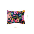 Moonlit Floral Velvet Embroidered Cushion Cover 50x35cm Nestasia