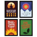 Motivational Quote Wall Frames, Inspirational, Set of 4, AXS4-107 ArtX