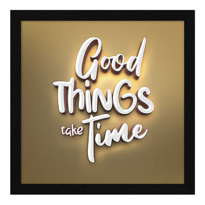 3D Typography Motivational Quotes Wall Frames, Inspirational, Set of 4, AXS4-10x10-102