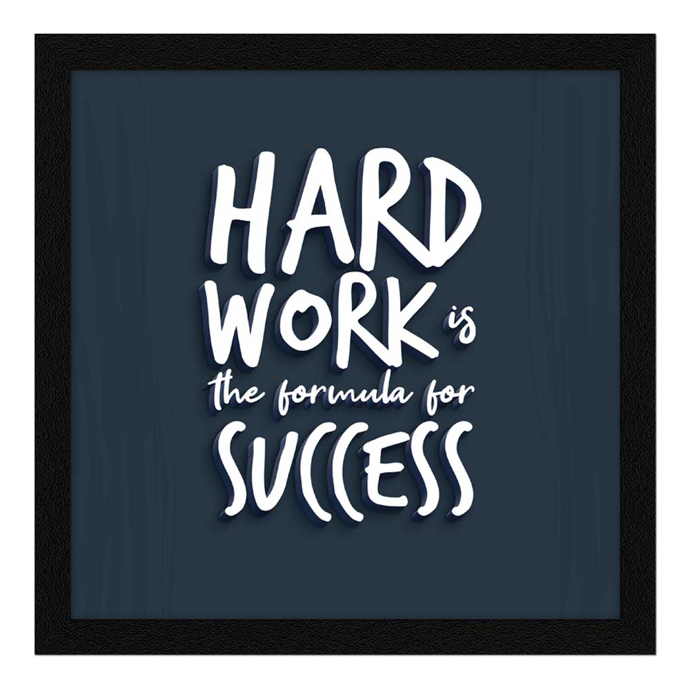 3D Typography Motivational Quotes Wall Frames, Inspirational, Set of 4, AXS4-10x10-102
