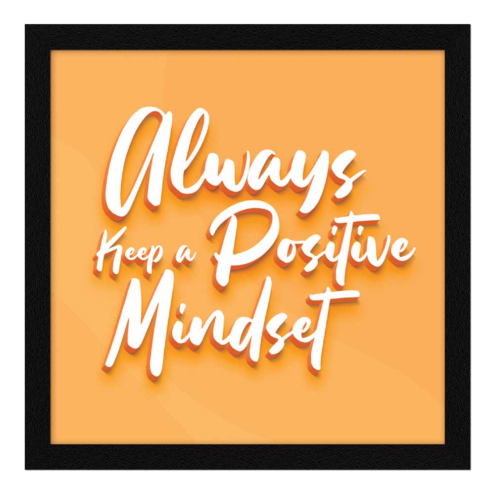 3D Typography Motivational Quotes Wall Frames, Inspirational, Set of 4, AXS4-10x10-102